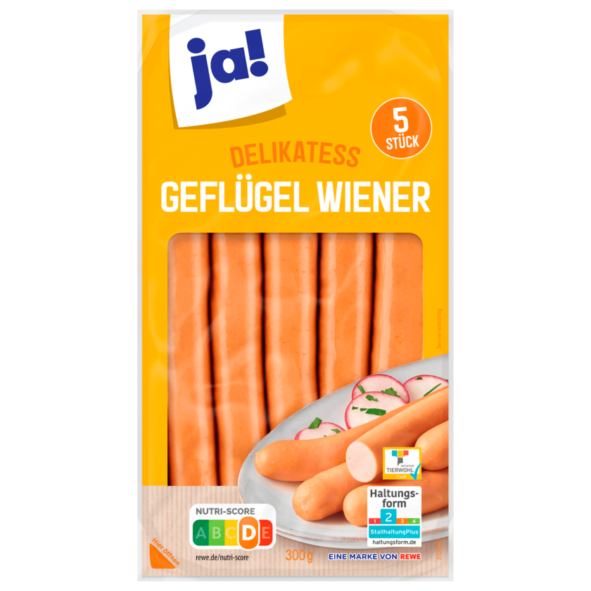 ja! Geflügel-Wiener 300g